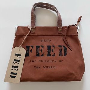 Small cognac Feed Projects crossbody handbag